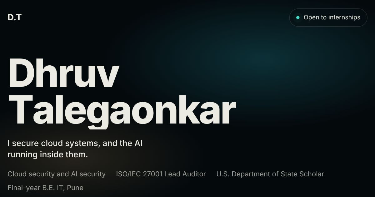 Dhruv Talegaonkar